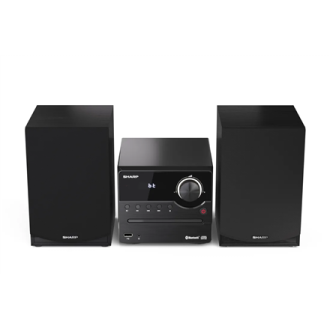 Sharp XL-B512(BK) Hi-Fi Micro System, CD/FM/USB/Bluetooth v5.0, 45W, Black