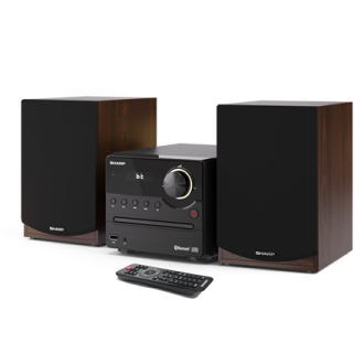 Sharp XL-B512(BR) Hi-Fi Micro System, CD/FM/USB/Bluetooth v5.0, 45W, Brown