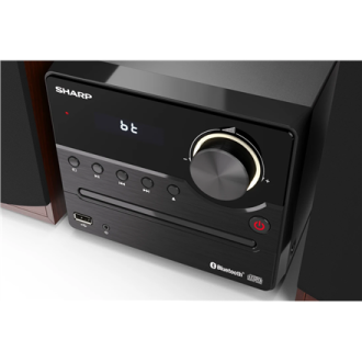 Sharp XL-B512(BR) Hi-Fi Micro System, CD/FM/USB/Bluetooth v5.0, 45W, Brown