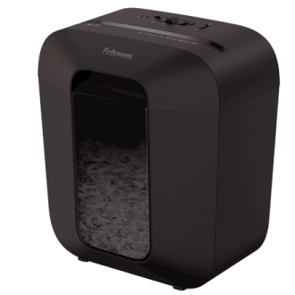 Fellowes Powershred LX25 Black, 11.5 L, Credit cards shredding, Cross-Cut Shredder, Paper handling standard/output 6 sheets per Fellowes Powershred LX25 Black, 11.5 L, Credit cards shredding, Cross-Cut Shredder, Paper handling standard/output 6 sheets per