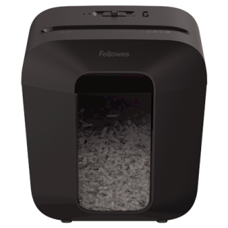 Fellowes Powershred LX25 Black, 11.5 L, Credit cards shredding, Cross-Cut Shredder, Paper handling standard/output 6 sheets per Fellowes Powershred LX25 Black, 11.5 L, Credit cards shredding, Cross-Cut Shredder, Paper handling standard/output 6 sheets per