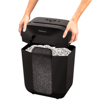 Fellowes Powershred LX41 Black, 17 L, Credit cards shredding, Mini-Cut Shredder, Paper handling standard/output 8 sheets per pas Fellowes Powershred LX41 Black, 17 L, Credit cards shredding, Mini-Cut Shredder, Paper handling standard/output 8 sheets per pas