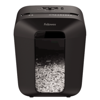 Fellowes Powershred LX50 Black, 17 L, Credit cards shredding, Cross-Cut Shredder, Paper handling standard/output 9 sheets per pa Fellowes Powershred LX50 Black, 17 L, Credit cards shredding, Cross-Cut Shredder, Paper handling standard/output 9 sheets per pa