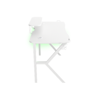 Genesis Gaming Desk Holm 320 RGB Headphone holder, Cup holder, Gamepad holder, Monitor shelf, Organizer cables, White Genesis Gaming Desk Holm 320 RGB Headphone holder, Cup holder, Gamepad holder, Monitor shelf, Organizer cables, White