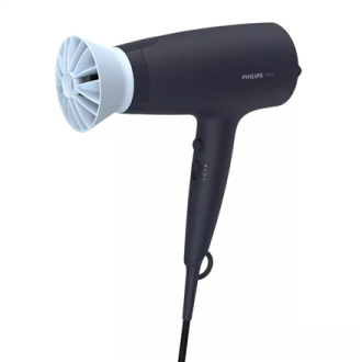 Philips Hair Dryer BHD360/20 2100 W, Number of temperature settings 6, Ionic function, Diffuser nozzle, Black/Blue Philips Hair Dryer BHD360/20 2100 W, Number of temperature settings 6, Ionic function, Diffuser nozzle, Black/Blue