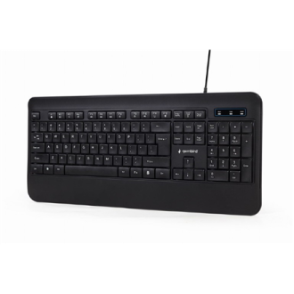Gembird Multimedia Keyboard KB-UML-03 Wired, US, Black