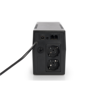 Digitus Line-Interactive UPS DN-170063, 600VA, 360W, 1x 12V/7Ah battery, 2x CEE 7/7 outlet, 2x RJ-11, 1x USB 2.0 type B, LED, Si Digitus Line-Interactive UPS DN-170063, 600VA, 360W, 1x 12V/7Ah battery, 2x CEE 7/7 outlet, 2x RJ-11, 1x USB 2.0 type B, LED, Si