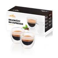 ETA Espresso cups ETA418193000 For espresso coffee, 2 pc(s), Dishwasher proof, Glass ETA Espresso cups ETA418193000 For espresso coffee, 2 pc(s), Dishwasher proof, Glass