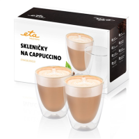 ETA Cappuccino cups ETA418193010 For cappuccino coffee, 2 pc(s), Dishwasher proof, Glass ETA Cappuccino cups ETA418193010 For cappuccino coffee, 2 pc(s), Dishwasher proof, Glass