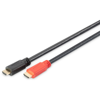 Digitus High Speed HDMI Cable with Signal Amplifier DB-330118-100-S Black/Red, HDMI to HDMI, 10 m Digitus High Speed HDMI Cable with Signal Amplifier DB-330118-100-S Black/Red, HDMI to HDMI, 10 m