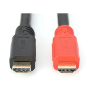 Digitus High Speed HDMI Cable with Signal Amplifier DB-330118-100-S Black/Red, HDMI to HDMI, 10 m Digitus High Speed HDMI Cable with Signal Amplifier DB-330118-100-S Black/Red, HDMI to HDMI, 10 m