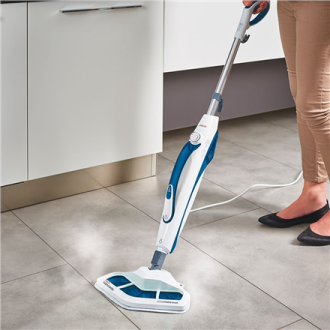 Polti Steam mop PTEU0296 Vaporetto SV460 Double Power 1500 W, Water tank capacity 0.3 L, White/Blue Polti Steam mop PTEU0296 Vaporetto SV460 Double Power 1500 W, Water tank capacity 0.3 L, White/Blue