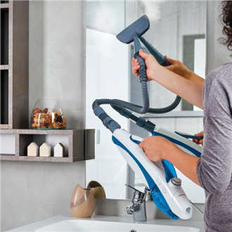 Polti Steam mop PTEU0296 Vaporetto SV460 Double Power 1500 W, Water tank capacity 0.3 L, White/Blue Polti Steam mop PTEU0296 Vaporetto SV460 Double Power 1500 W, Water tank capacity 0.3 L, White/Blue