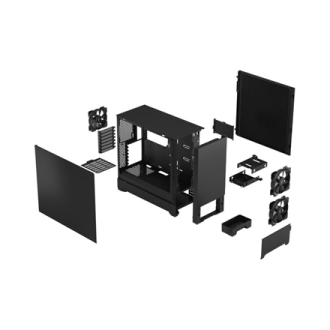 Fractal Design Pop Silent Black Solid, ATX, mATX, Mini ITX, Power supply included No Fractal Design Pop Silent Black Solid, ATX, mATX, Mini ITX, Power supply included No