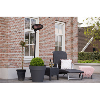 SUNRED Heater SMQ2000A, Elekra Quartz Standing Infrared, 2000 W, Black SUNRED Heater SMQ2000A, Elekra Quartz Standing Infrared, 2000 W, Black