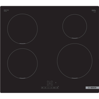 Bosch Hob PUE611BB5E Induction, Number of burners/cooking zones 4, Touch, Timer, Black Bosch Hob PUE611BB5E Induction, Number of burners/cooking zones 4, Touch, Timer, Black