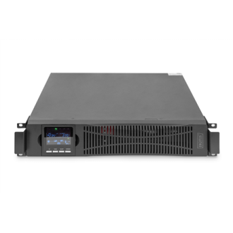 DIGITUS OnLine UPS, rack/tower, 3000VA, 3000W, LCD, 8 x C13, 1 x C19, RS-232, USB, SNMP card (optional), relay card (optional) D