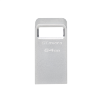 Kingston USB 3.2 Flash Drive DataTraveler micro 64 GB, USB 3.2, Silver