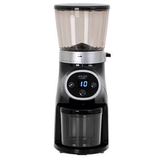 Adler Coffee Grinder AD 4450 Burr 300 W, Coffee beans capacity 300 g, Number of cups 1-10 pc(s), Black Adler Coffee Grinder AD 4450 Burr 300 W, Coffee beans capacity 300 g, Number of cups 1-10 pc(s), Black