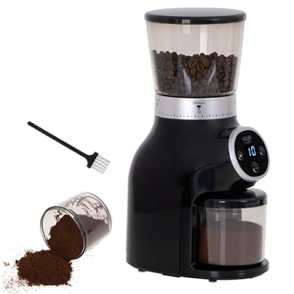 Adler Coffee Grinder AD 4450 Burr 300 W, Coffee beans capacity 300 g, Number of cups 1-10 pc(s), Black Adler Coffee Grinder AD 4450 Burr 300 W, Coffee beans capacity 300 g, Number of cups 1-10 pc(s), Black