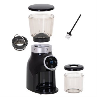 Adler Coffee Grinder AD 4450 Burr 300 W, Coffee beans capacity 300 g, Number of cups 1-10 pc(s), Black Adler Coffee Grinder AD 4450 Burr 300 W, Coffee beans capacity 300 g, Number of cups 1-10 pc(s), Black