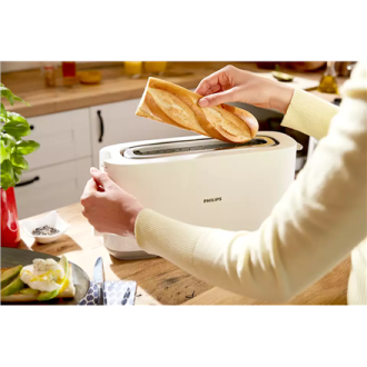 Philips Toaster HD2590/00 Daily Collection Power 870-1030 W, Number of slots 2, Housing material Plastic, White Philips Toaster HD2590/00 Daily Collection Power 870-1030 W, Number of slots 2, Housing material Plastic, White