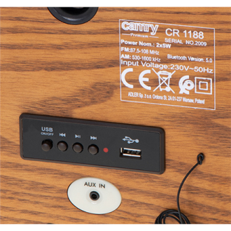 Camry Retro Radio CR 1188 Wooden Camry Retro Radio CR 1188 Wooden