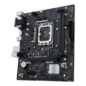 Asus PRIME H610M-R D4-SI Processor family Intel, Processor socket LGA 1700, DDR4 DIMM, Memory slots 2, Supported hard disk drive Asus PRIME H610M-R D4-SI Processor family Intel, Processor socket LGA 1700, DDR4 DIMM, Memory slots 2, Supported hard disk drive