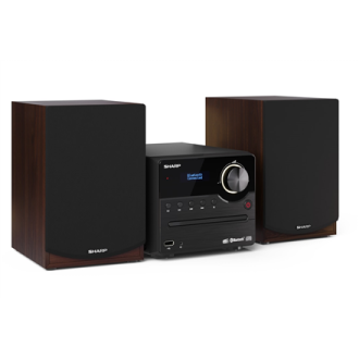 Sharp Hi-Fi Micro System XL-B517D(BR) 45 W, Wireless connection, Brown, AUX in, CD player, Bluetooth Sharp Hi-Fi Micro System XL-B517D(BR) 45 W, Wireless connection, Brown, AUX in, CD player, Bluetooth