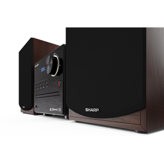 Sharp Hi-Fi Micro System XL-B517D(BR) 45 W, Wireless connection, Brown, AUX in, CD player, Bluetooth Sharp Hi-Fi Micro System XL-B517D(BR) 45 W, Wireless connection, Brown, AUX in, CD player, Bluetooth