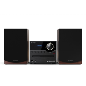 Sharp Hi-Fi Micro System XL-B517D(BR) 45 W, Wireless connection, Brown, AUX in, CD player, Bluetooth Sharp Hi-Fi Micro System XL-B517D(BR) 45 W, Wireless connection, Brown, AUX in, CD player, Bluetooth