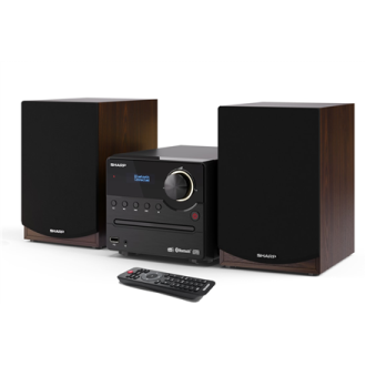 Sharp Hi-Fi Micro System XL-B517D(BR) 45 W, Wireless connection, Brown, AUX in, CD player, Bluetooth Sharp Hi-Fi Micro System XL-B517D(BR) 45 W, Wireless connection, Brown, AUX in, CD player, Bluetooth