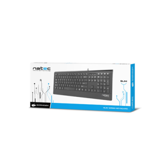 Natec Keyboard, Barracuda, US Layout, Slim Natec Keyboard, Barracuda, US Layout, Slim