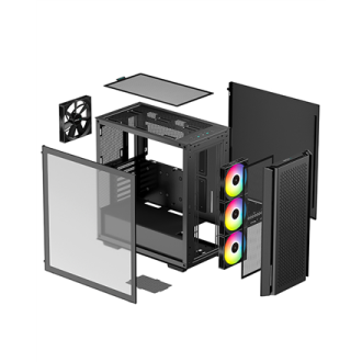 Deepcool MID TOWER CASE CG560 Side window, Black, Mid-Tower, Power supply included No Deepcool MID TOWER CASE CG560 Side window, Black, Mid-Tower, Power supply included No