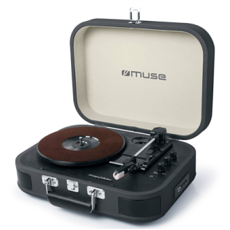 Muse Turntable Stereo System MT-201 DG USB port, AUX in, 2x5 W, Black/Cream Muse Turntable Stereo System MT-201 DG USB port, AUX in, 2x5 W, Black/Cream