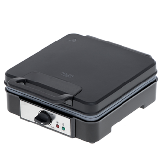 Adler Waffle Maker AD 3049 1200 W, Number of pastry 4, Belgium, Black Adler Waffle Maker AD 3049 1200 W, Number of pastry 4, Belgium, Black