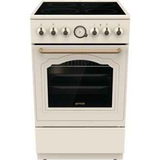 Gorenje Cooker GECS5B70CLI Hob type Vitroceramic, Oven type Electric, Beige, Width 50 cm, 70 L, Depth 59.4 cm Gorenje Cooker GECS5B70CLI Hob type Vitroceramic, Oven type Electric, Beige, Width 50 cm, 70 L, Depth 59.4 cm