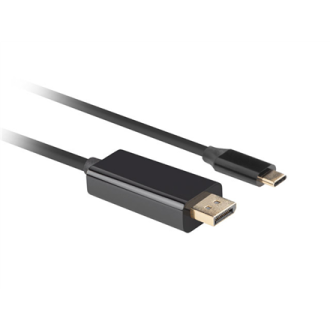 Lanberg USB-C to DisplayPort Cable, 3 m 4K/60Hz, Black Lanberg USB-C to DisplayPort Cable, 3 m 4K/60Hz, Black