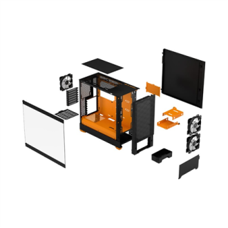 Fractal Design Pop Air RGB Orange Core TG Clear Tint, ATX, mATX, Mini ITX, Power supply included No Fractal Design Pop Air RGB Orange Core TG Clear Tint, ATX, mATX, Mini ITX, Power supply included No