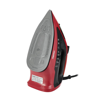 Mesko Iron MS 5031 Steam Iron, 2400 W, Continuous steam 40 g/min, Steam boost performance 70 g/min, Red/Black Mesko Iron MS 5031 Steam Iron, 2400 W, Continuous steam 40 g/min, Steam boost performance 70 g/min, Red/Black