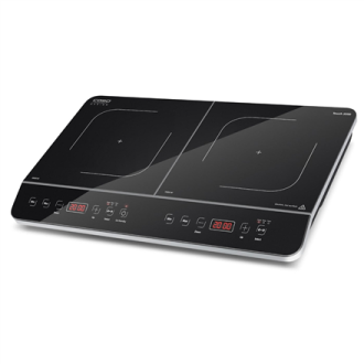 Caso Hob Touch 3500 Induction, Number of burners/cooking zones 2, Touch control, Timer, Black, Display Caso Hob Touch 3500 Induction, Number of burners/cooking zones 2, Touch control, Timer, Black, Display