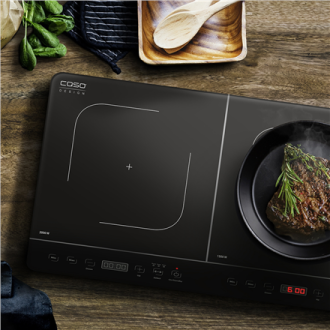 Caso Hob Touch 3500 Induction, Number of burners/cooking zones 2, Touch control, Timer, Black, Display Caso Hob Touch 3500 Induction, Number of burners/cooking zones 2, Touch control, Timer, Black, Display