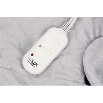 Adler Electric heating pad AD 7403 Number of heating levels 2, Number of persons 1, Washable, Remote control, Grey Adler Electric heating pad AD 7403 Number of heating levels 2, Number of persons 1, Washable, Remote control, Grey