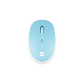 Natec Mouse Harrier 2 Wireless, White/Blue, Bluetooth Natec Mouse Harrier 2 Wireless, White/Blue, Bluetooth