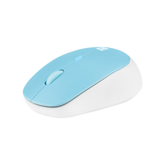 Natec Mouse Harrier 2 Wireless, White/Blue, Bluetooth Natec Mouse Harrier 2 Wireless, White/Blue, Bluetooth