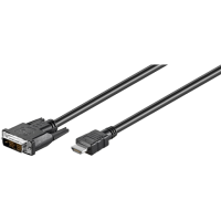 Goobay DVI-D/HDMI cable, nickel plated 50580 Black, 2 m Goobay DVI-D/HDMI cable, nickel plated 50580 Black, 2 m
