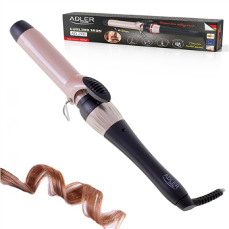 Adler Curling Iron AD 2118 Ceramic heating system, Barrel diameter 32 mm, Temperature (max) 200 C, 56 W, Black/Pink Adler Curling Iron AD 2118 Ceramic heating system, Barrel diameter 32 mm, Temperature (max) 200 C, 56 W, Black/Pink