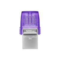 Kingston DataTraveler DT Micro Duo 3C 128 GB, USB Type-C and Type-A, Purple Kingston DataTraveler DT Micro Duo 3C 128 GB, USB Type-C and Type-A, Purple