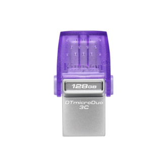 Kingston DataTraveler DT Micro Duo 3C 128 GB, USB Type-C and Type-A, Purple Kingston DataTraveler DT Micro Duo 3C 128 GB, USB Type-C and Type-A, Purple