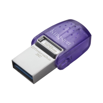 Kingston DataTraveler DT Micro Duo 3C 128 GB, USB Type-C and Type-A, Purple Kingston DataTraveler DT Micro Duo 3C 128 GB, USB Type-C and Type-A, Purple